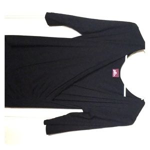 BLACK DRESS, Flowing Comfort with stretch.